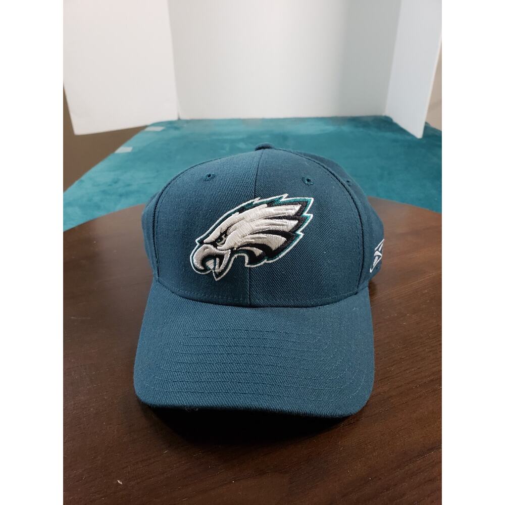 Philadelphia Eagles Hat Cap Sz 7 3/8 Mens Green Reebok Wool Blend Football NFL